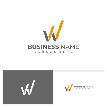Initial W E logo vector template, Creative Letter W logo design concepts Stock Illustration