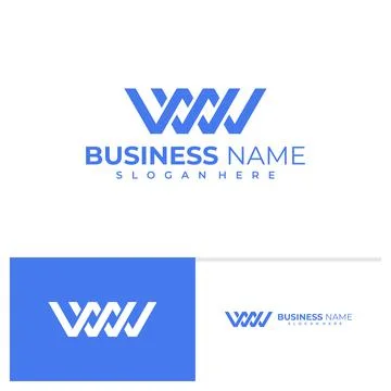 Initial W logo vector template, Creative Letter W logo design concepts Stock Illustration