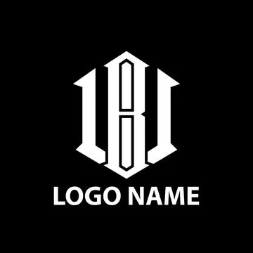 Initial WB modern logo design vector Stock Illustration