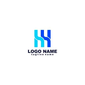 Initial WM lowercase Logo design vector Illustrazione stock