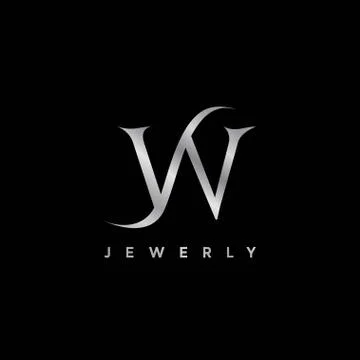 The initial WS logo is elegant and luxurious Stock Illustration