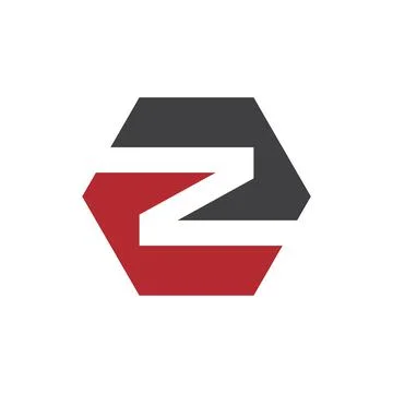 Initial Z hexagon logo vector Stock Illustration