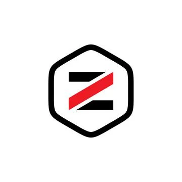 Initial Z hexagon logo vector template Stock Illustration