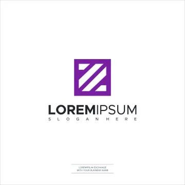Initial Z Letter vector illustration icon Logo Template design Stock Illustration