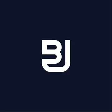 The initials BU logo is simple and modern #4 Stock Illustration