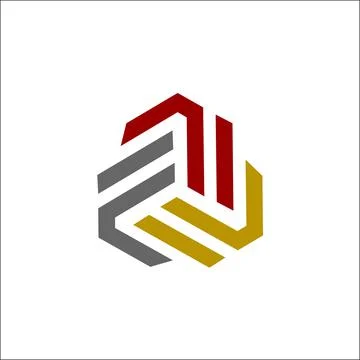 Initials FFF logo vector triple F logo vector Stock Illustration