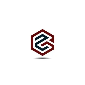 Initials letter GZ hexagon shape logo design vectors. Symbol, icon, letters g Stock Illustration
