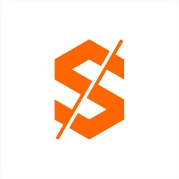 Initials letter S logo vector abstract Stock Illustration