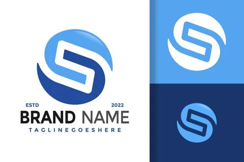 Initials Letter S Monogram Logo Design, brand identity logos vector, modern l Illustrazione stock