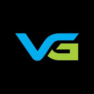 Initials letter VG logo vector Stock Illustration