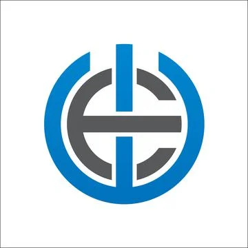 Initials letter WE circle logo vector Stock Illustration