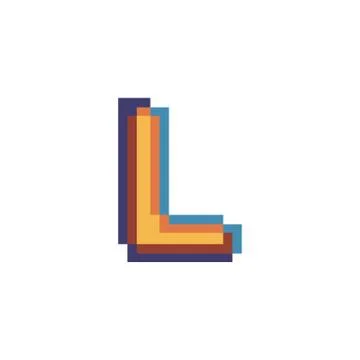 Initials letters L logo design vectors modern colorful Stock Illustration