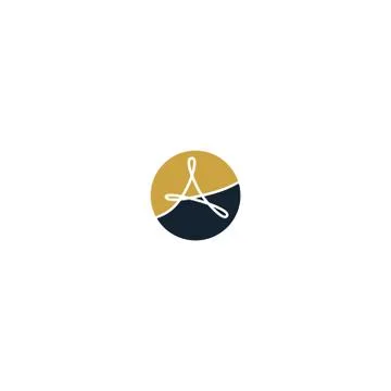 Initials letters A logo design vectors unique, elegant Stock Illustration