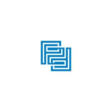 Initials letters PD logo design vectors elegant, unique V.2 Stock Illustration