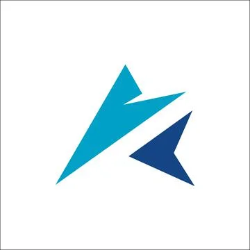 Initials A logo abstract template vector Stock Illustration