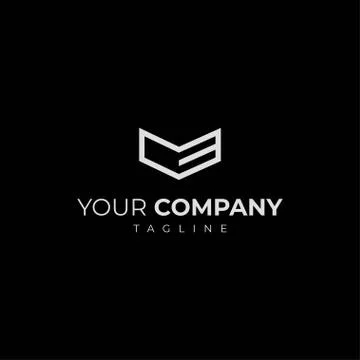 Initials logo letter MB elegant and professional Illustrazione stock