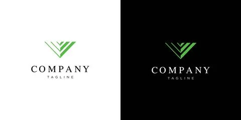The initials logo letter V is modern and elegant, suitable for construction.. Stock Illustration