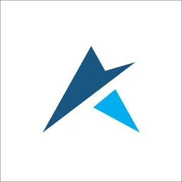 Initials A logo vector abstract template Stock Illustration