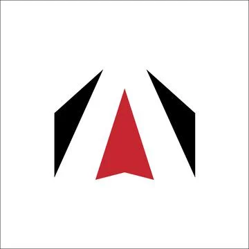 Initials A logo vector icon design template elements Illustrazione stock