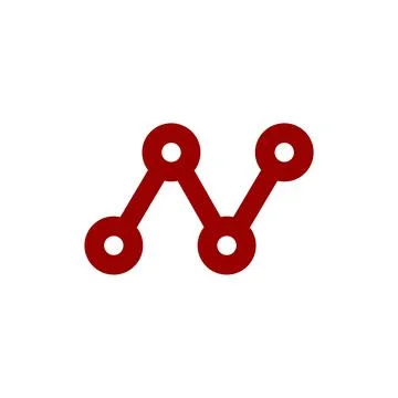 Initials N logo letter vector Stock Illustration