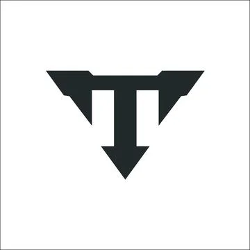 Initials T logo vector abstract Stock Illustration