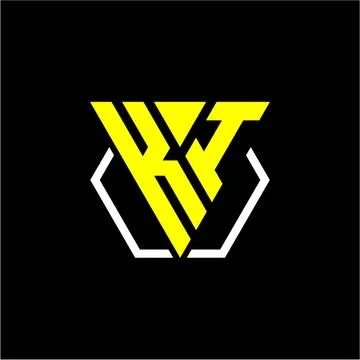 Initials triangle K I has a simple modern minimalist design with cup decorati 스톡 일러스트