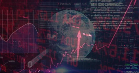 Initiating dotted line drawing while globe rotating and arrows shooting showing Stock Footage 311963462