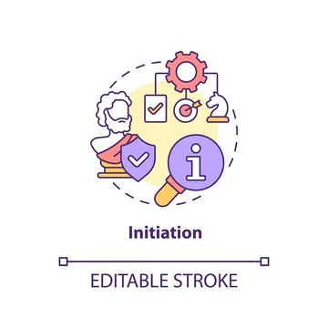 Initiation concept icon イラスト素材