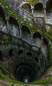 The Initiation Well vertical panoramic view Stock Photos
