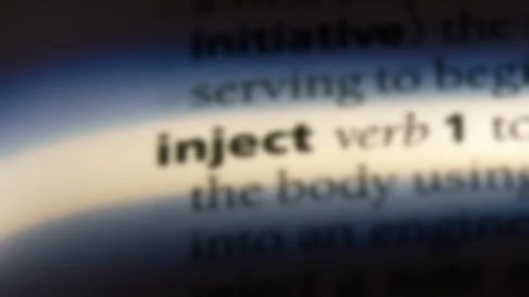 Inject word in a dictionary. Stock Footage 99561310