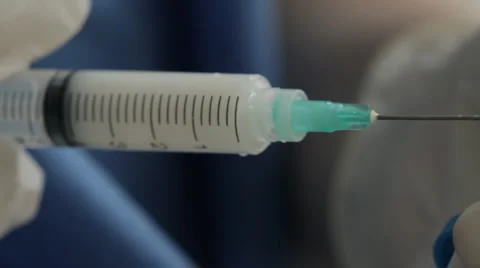 Injecting Anesthetic Pan Right (HD) Stock Footage