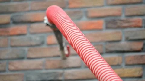 Injecting insulation into a cavity wall Stock Footage