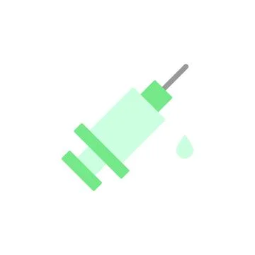 Injection alternative medicine icon. Simple color vector elements of alternative Stock Illustration