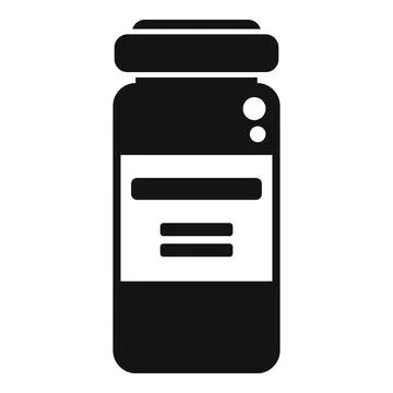 Injection dosage icon simple vector. Medical antiviral vaccine Stock Illustration