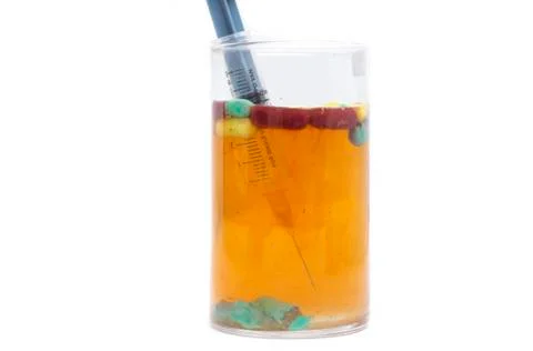 Injection in the glass Stock Photos