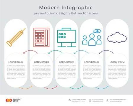 Injection infographics design イラスト素材