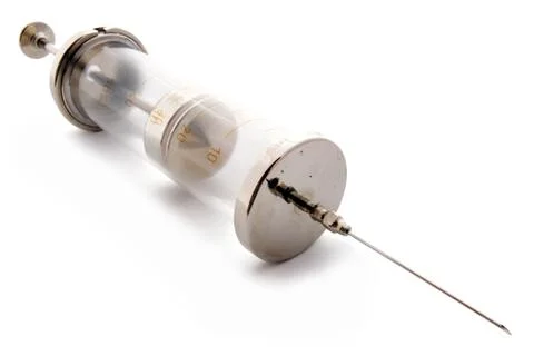 Injection isolated on white background Foto stock