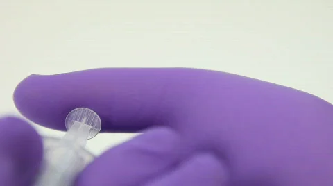 Injection Macro tracking shot Stock Footage 594669