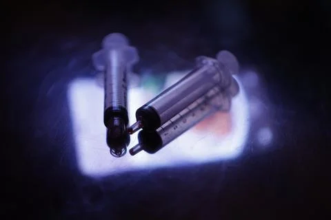Injection with Medicine Stock Photos