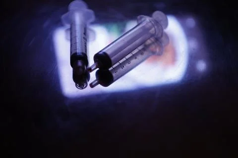 Injection with Medicine Stock Photos
