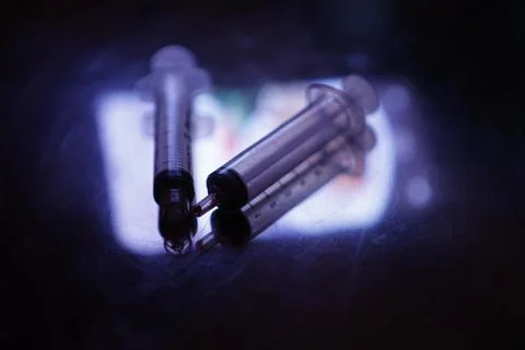 Injection with Medicine Stock Photos