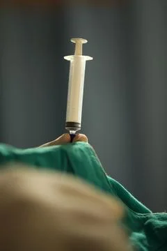 Injection with Medicine Stock Photos