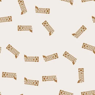 Injection molding materials engineering glyph seamless pattern Stockillustratie