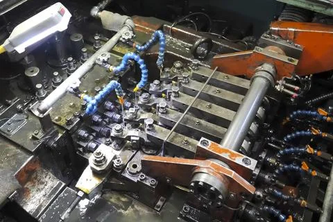 Injection packer machines. Stock Photos