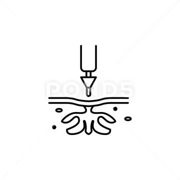 Injection Skin Cleansing icon. Element of beauty and anti aging icon ...