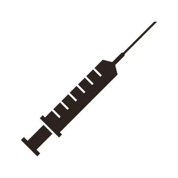Injection syringe icon Illustrazione stock