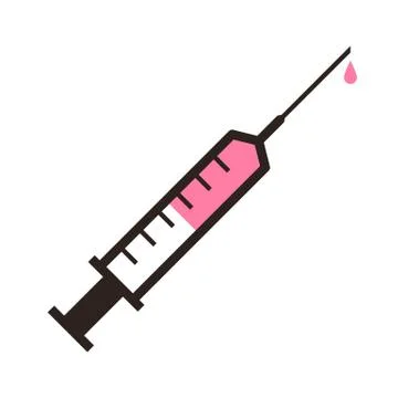 Injection syringe icon Stock Illustration