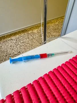 Injection with a syringe, Stock Photos