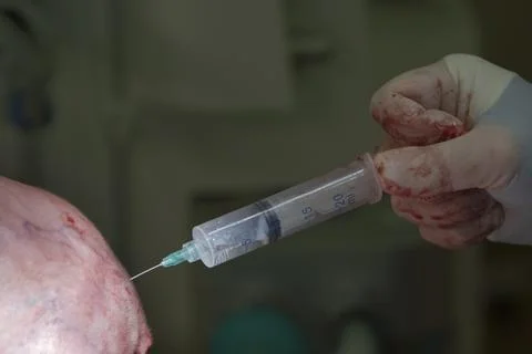 Injection With Syringe Photos