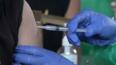 Injection vaccine Stock Footage 157224405